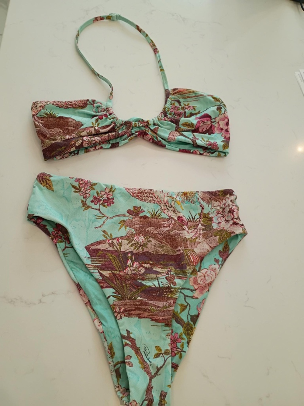Skims x Cavalli Halter Bikini NWOT M BOTTOMS S TOP